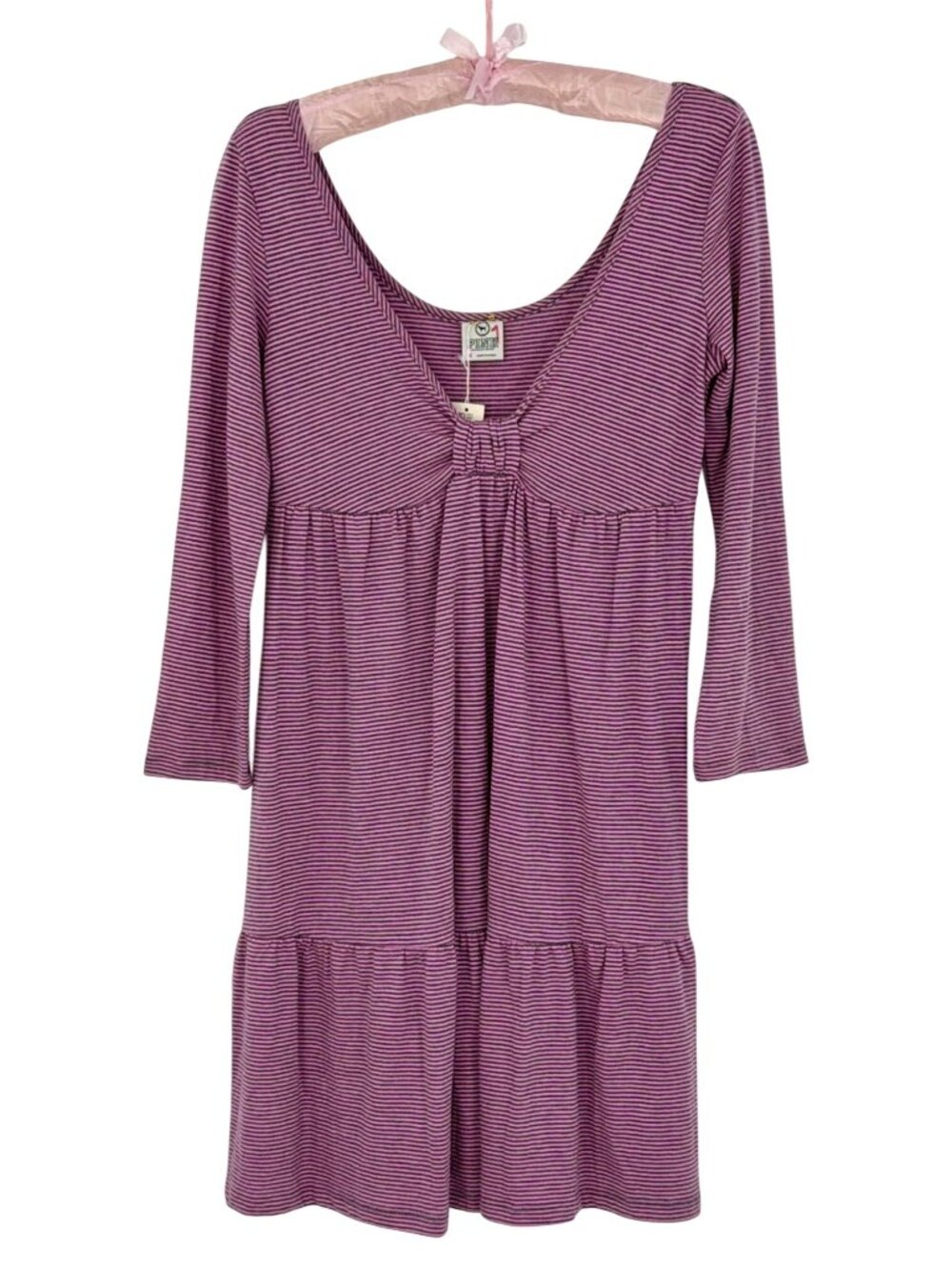 VTG NWT Victoria’s Secret PINK Striped Babydoll Dress | Indie Sleaze McBling Y2K - Picture 13 of 13
